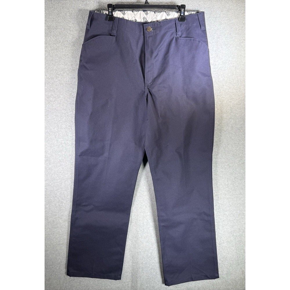 Ben Davis Men's Original Ben's Work Pants Blue Size 36 Heavy Duty Twill Vintage